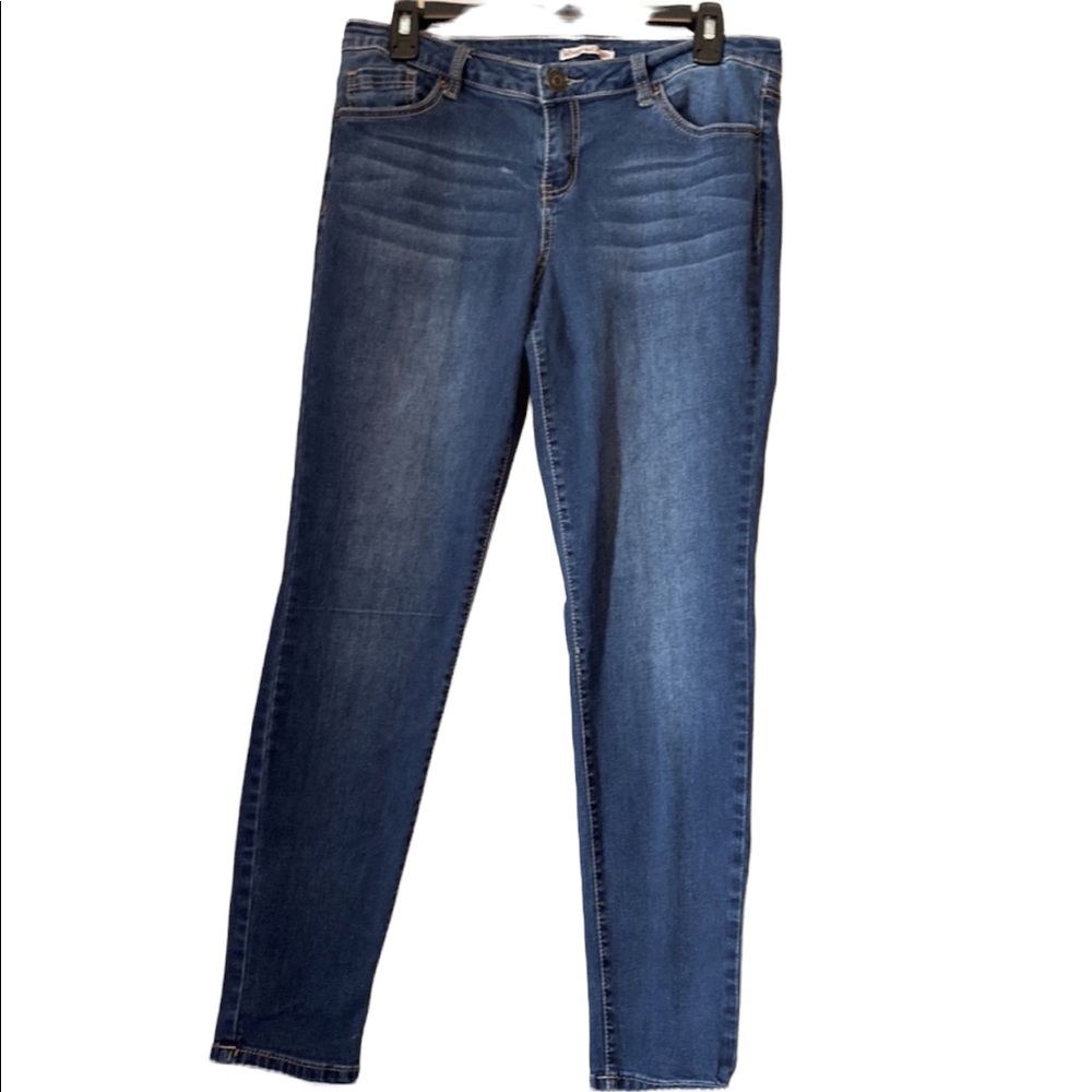 Silver Crush Blue Denim Skinny Jeans
